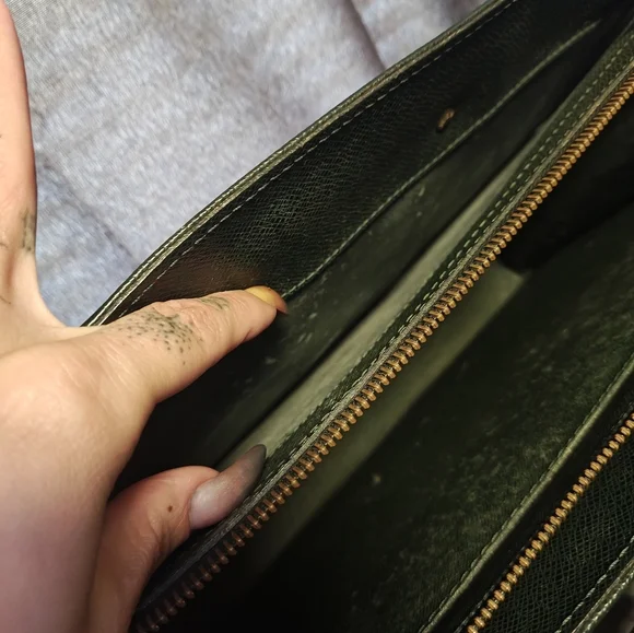 Louis Vuitton Green Taiga Leather Briefcase